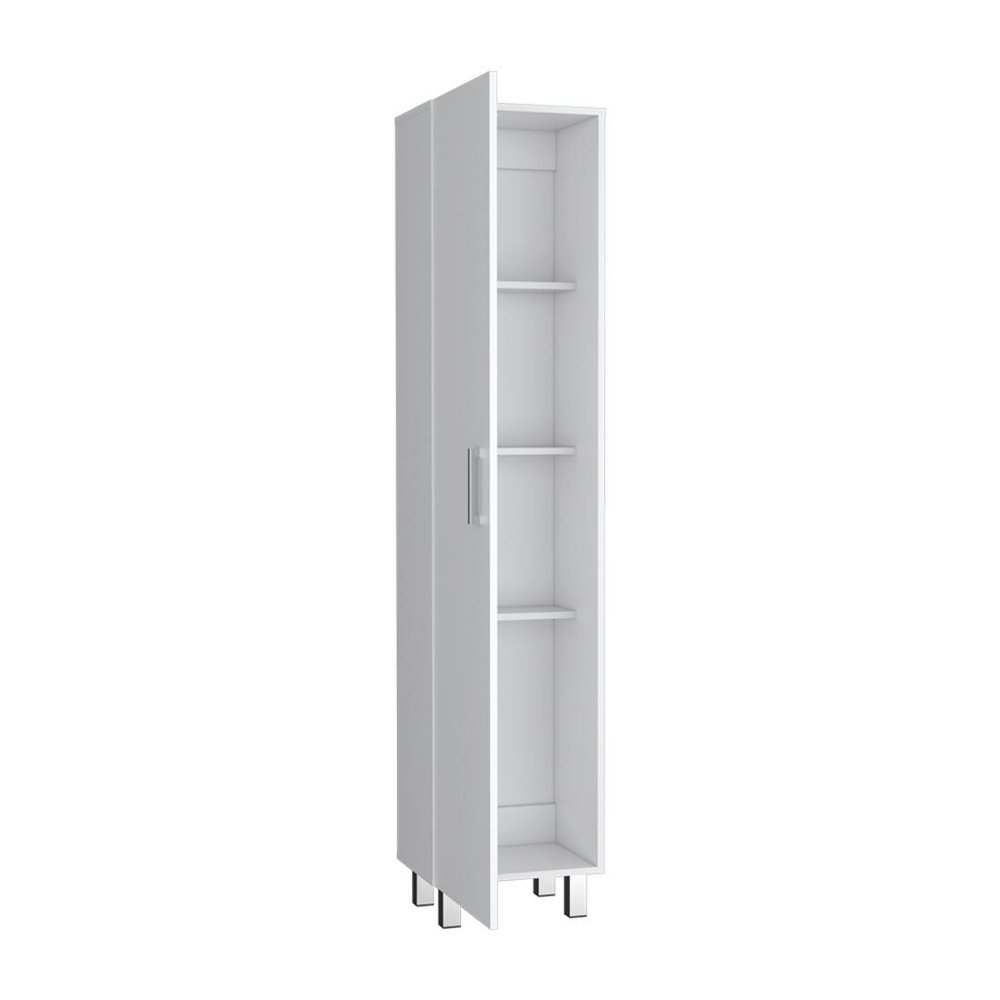 White Wood Pantry or Storage Closet - 71-inch