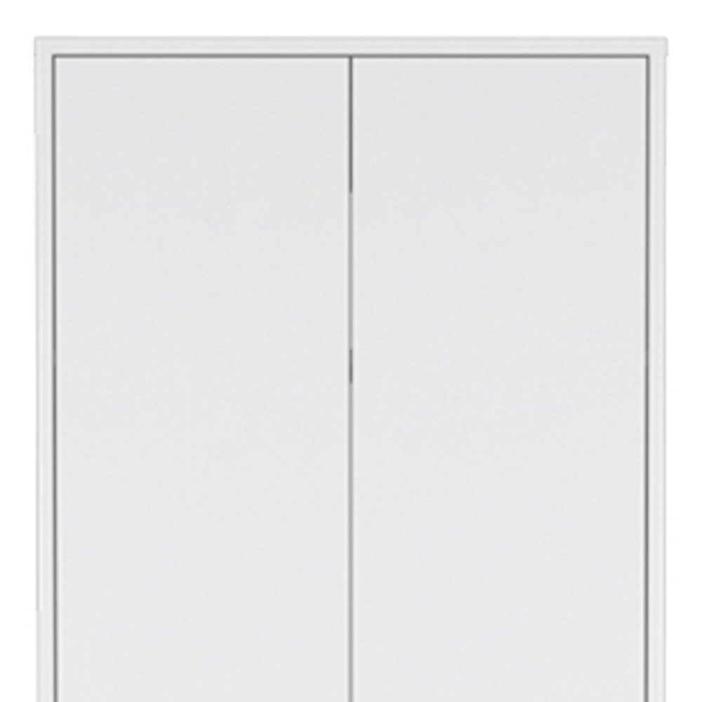 White Wood Two Door Pantry or Storage Closet - 71-inch
