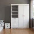 Two Piece White Bedroom Set