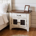 White One Drawer Nightstand - 27-inch