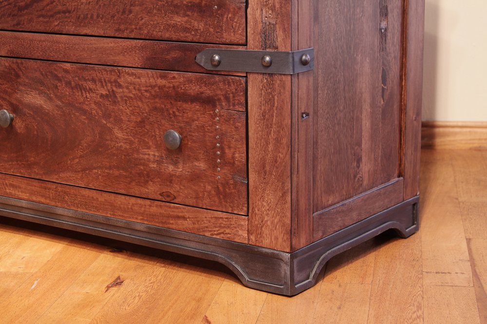 Wood Brown Two Drawer Nightstand - 29-inch