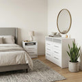 Two Piece White Bedroom Set