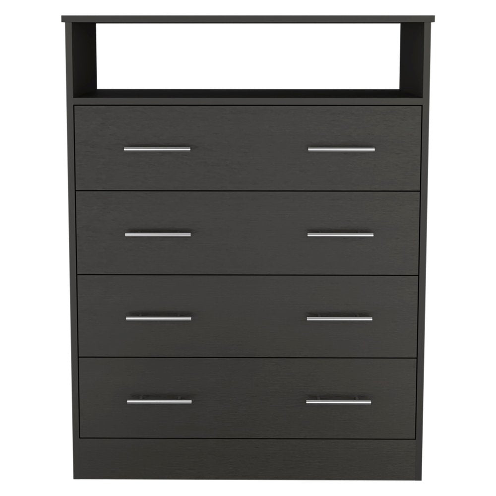 Oak Wood Four Drawer Dresser - 33-inch