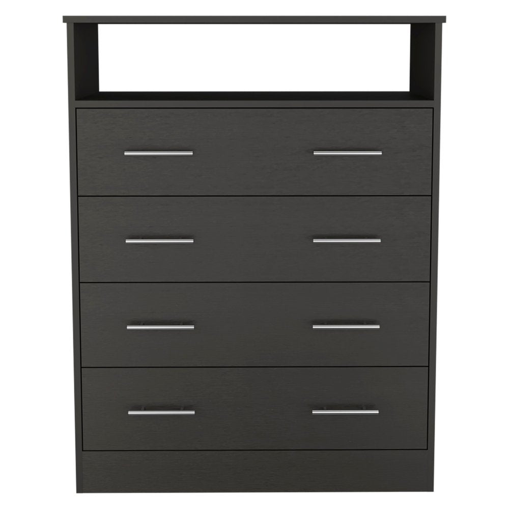 Oak Wood Four Drawer Dresser - 33-inch