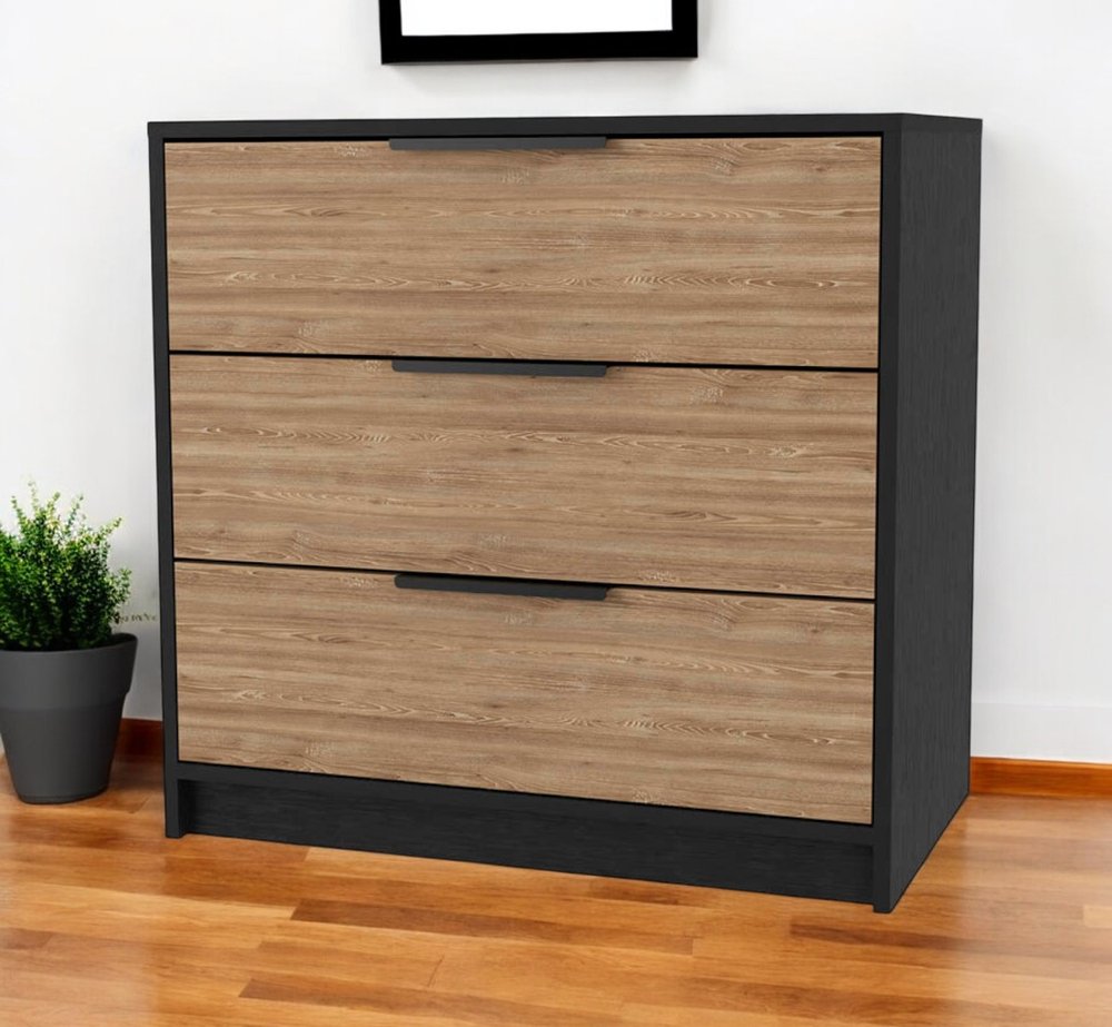 Oak Three Drawer Dresser - 28-inch
