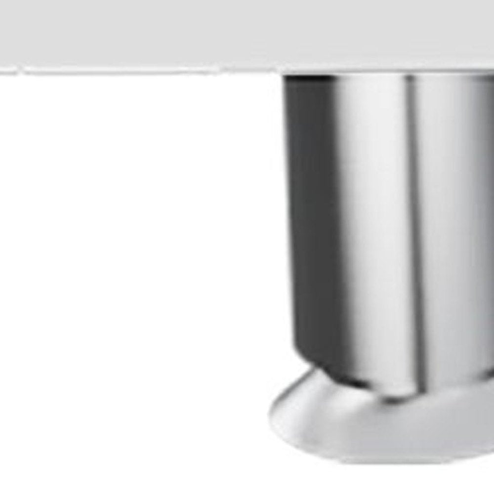 White Wood Lacquered Door Gloss Finish Door Accent Cabinet with Three Drawers