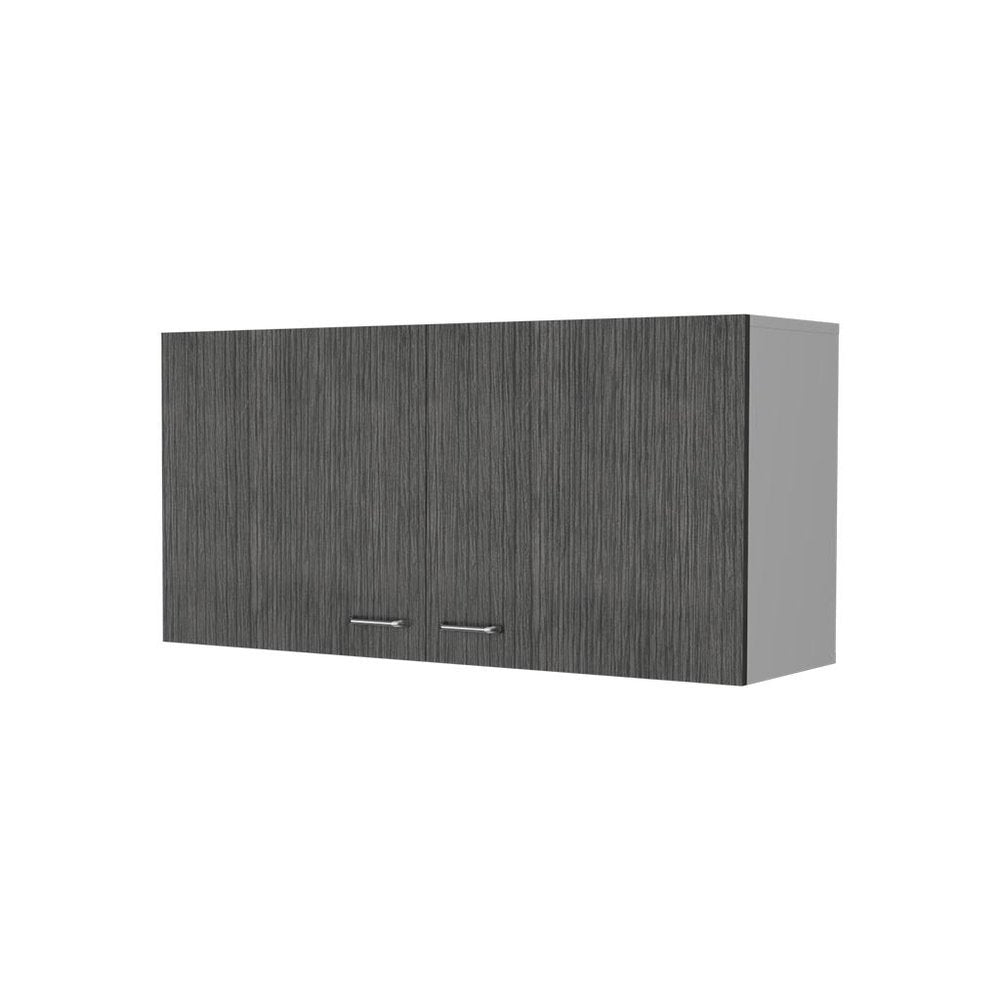 White Wood Wall Mounted Accent Cabinet - 39-inch
