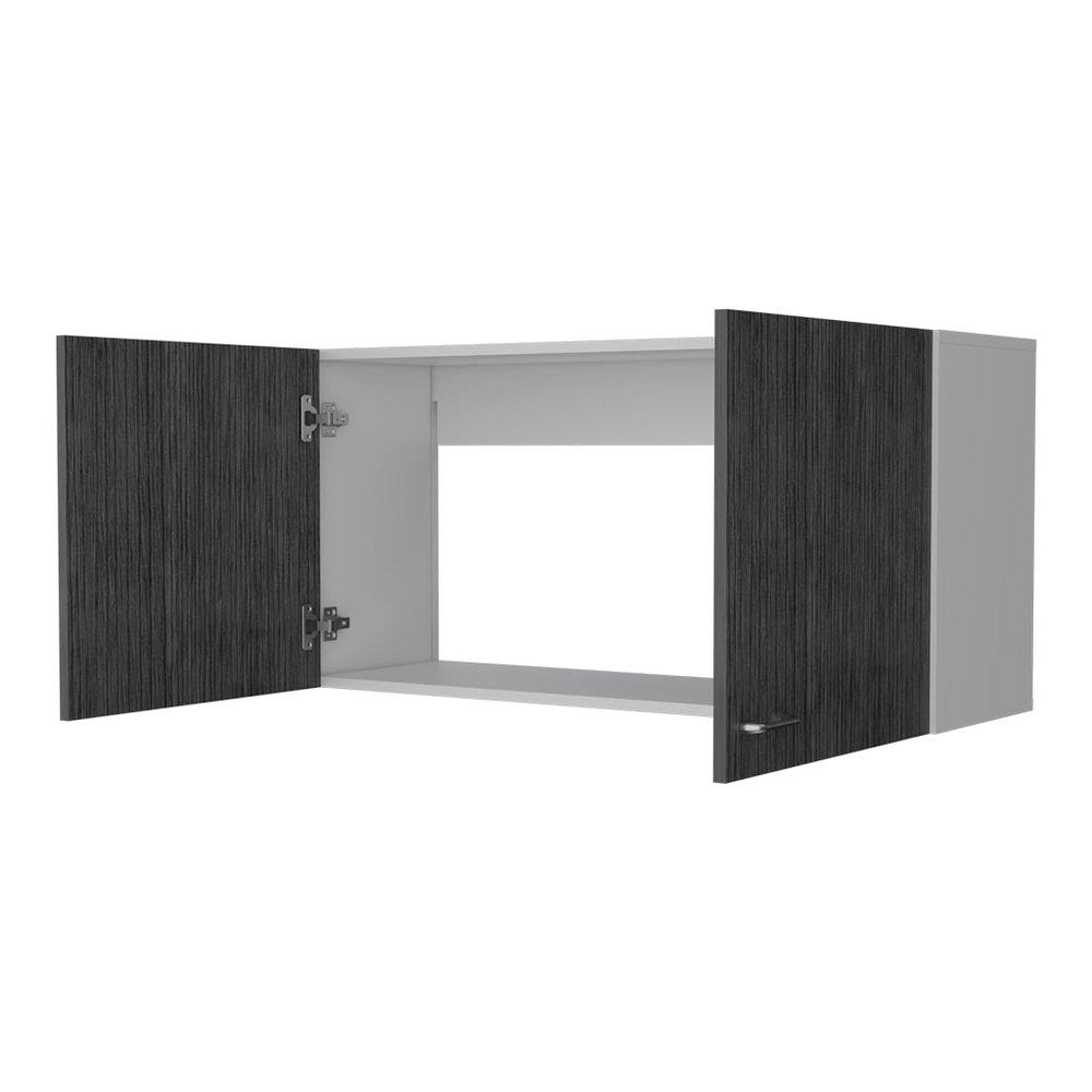 White Wood Wall Mounted Accent Cabinet - 39-inch