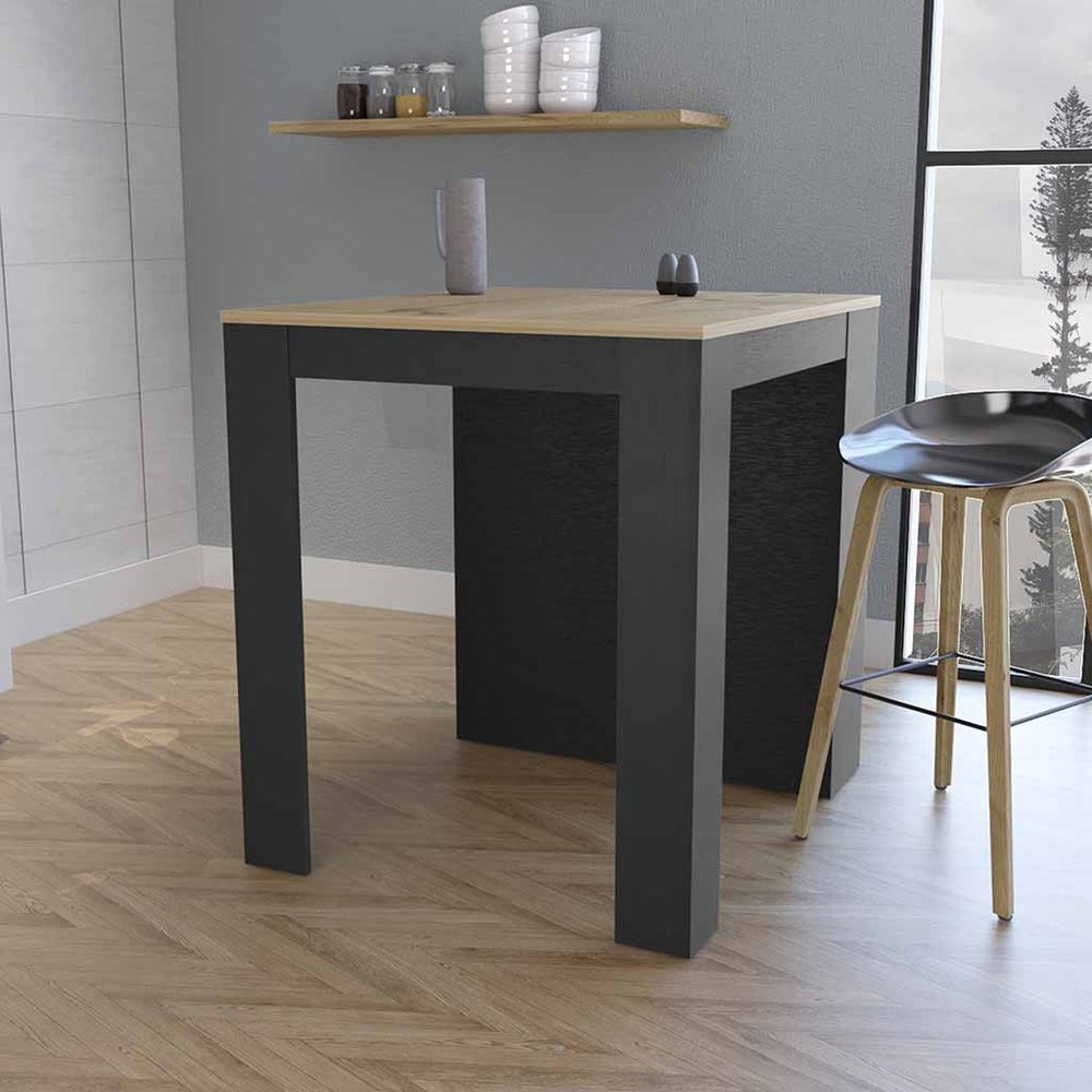 Black and Brown 36 Kitchen Island with Storage