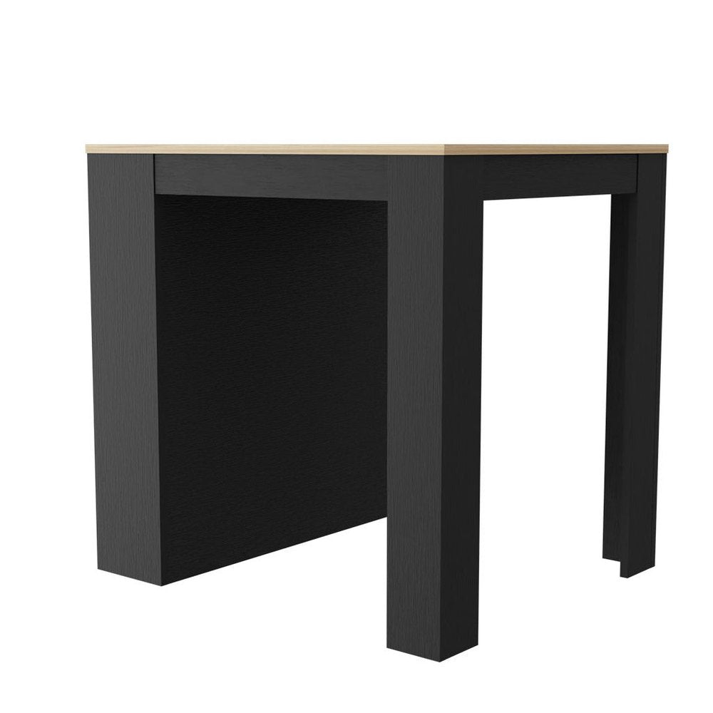 Black and Brown 36 Kitchen Island with Storage