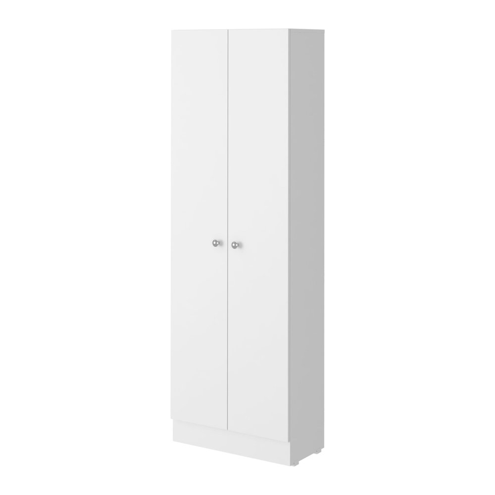 White Wood Pantry or Storage Closet - 71-inch