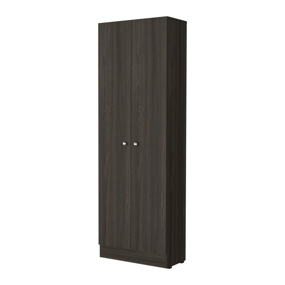Espresso Wood Pantry or Storage Closet - 71-inch