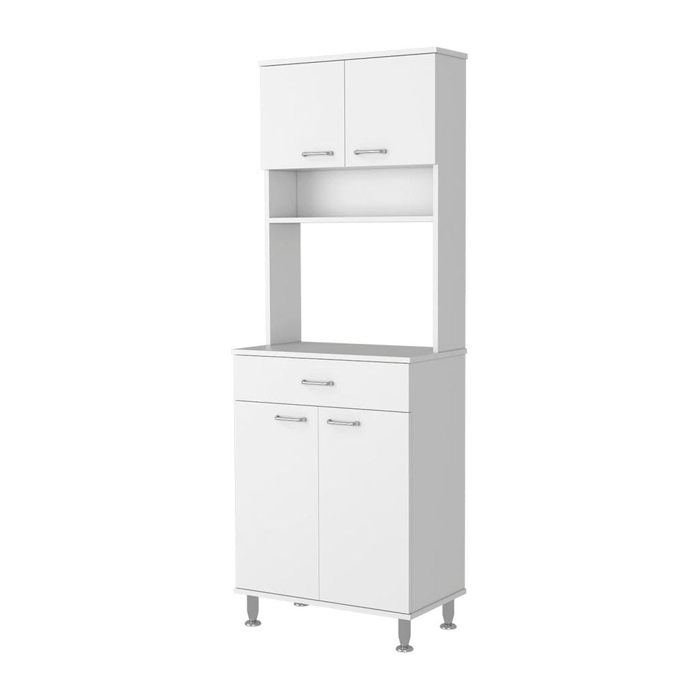 White Wood Pantry or Storage Closet - 67-inch