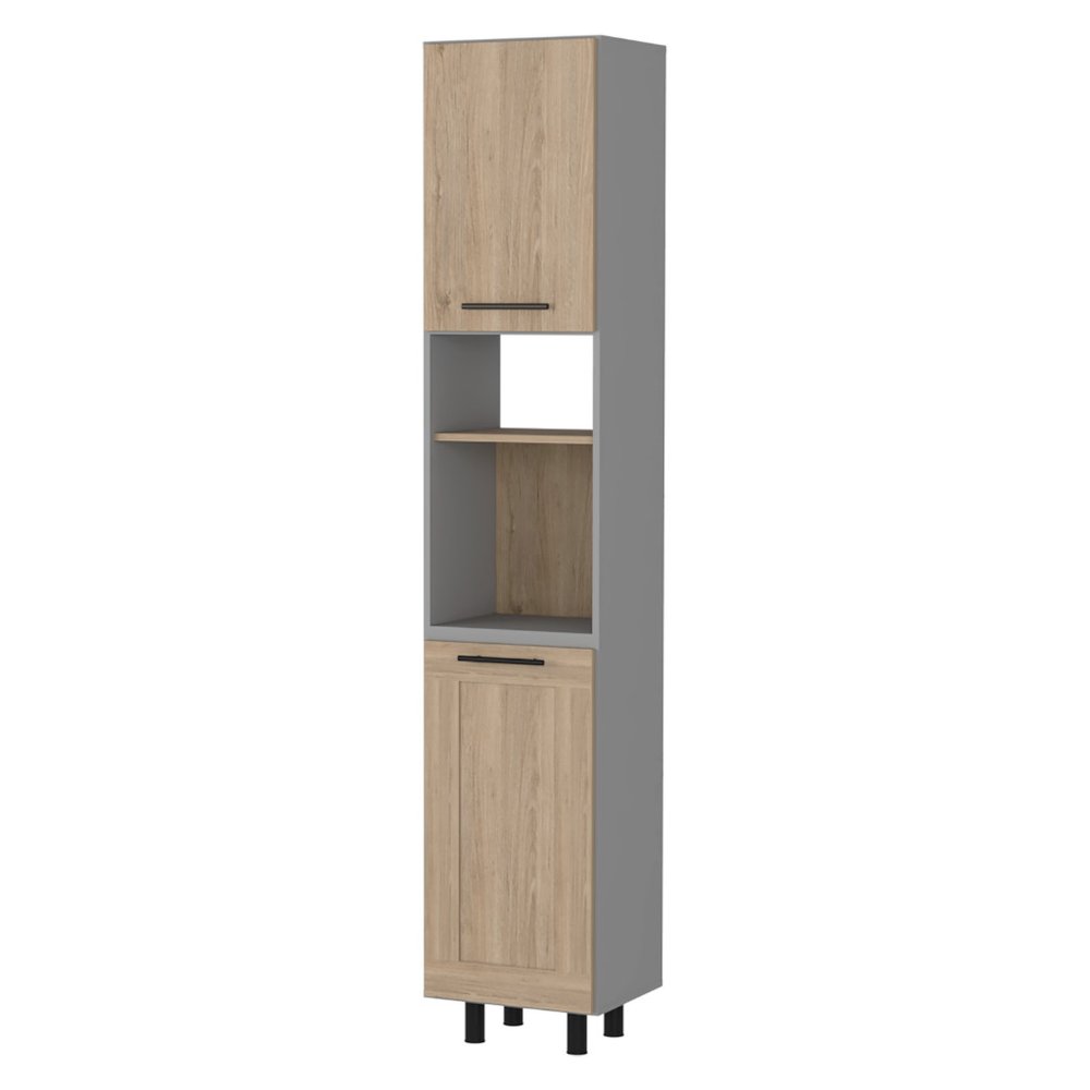 Gray Wood Pantry or Storage Closet - 82-inch