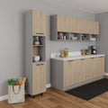 Gray Wood Pantry or Storage Closet - 82-inch