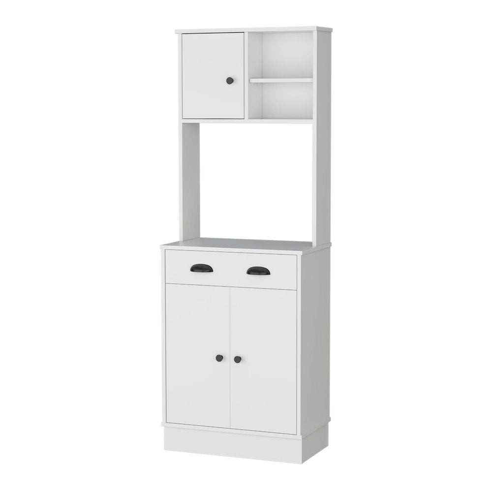 White Wood Pantry or Storage Closet - 67-inch