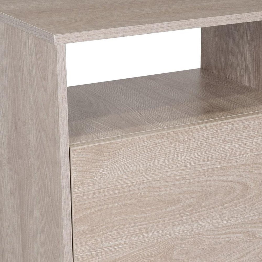 Gray Wood Nightstand - 23-inch