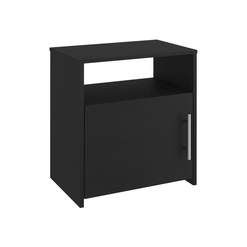 Black Wood Nightstand - 23-inch