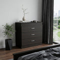 Black Three Drawer Dresser - 32-inch