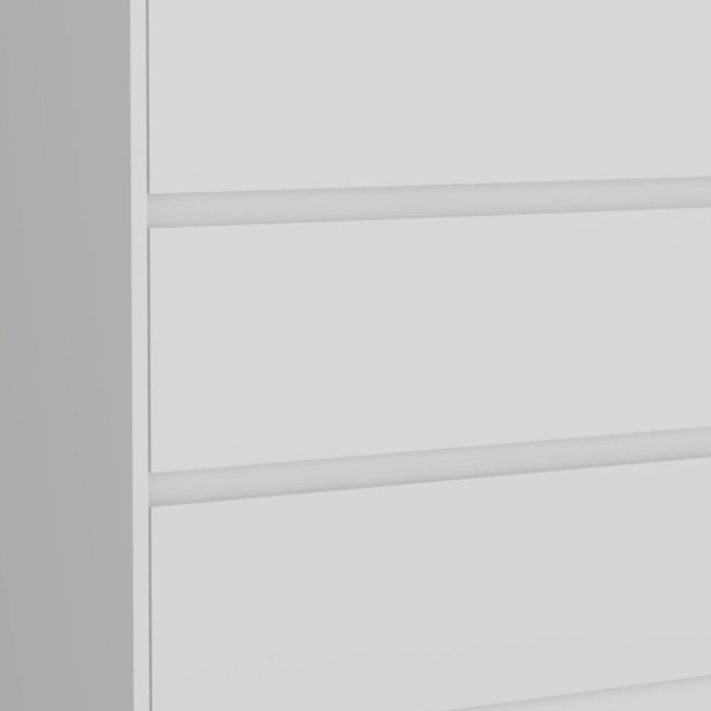 White Three Drawer Dresser - 34-inch