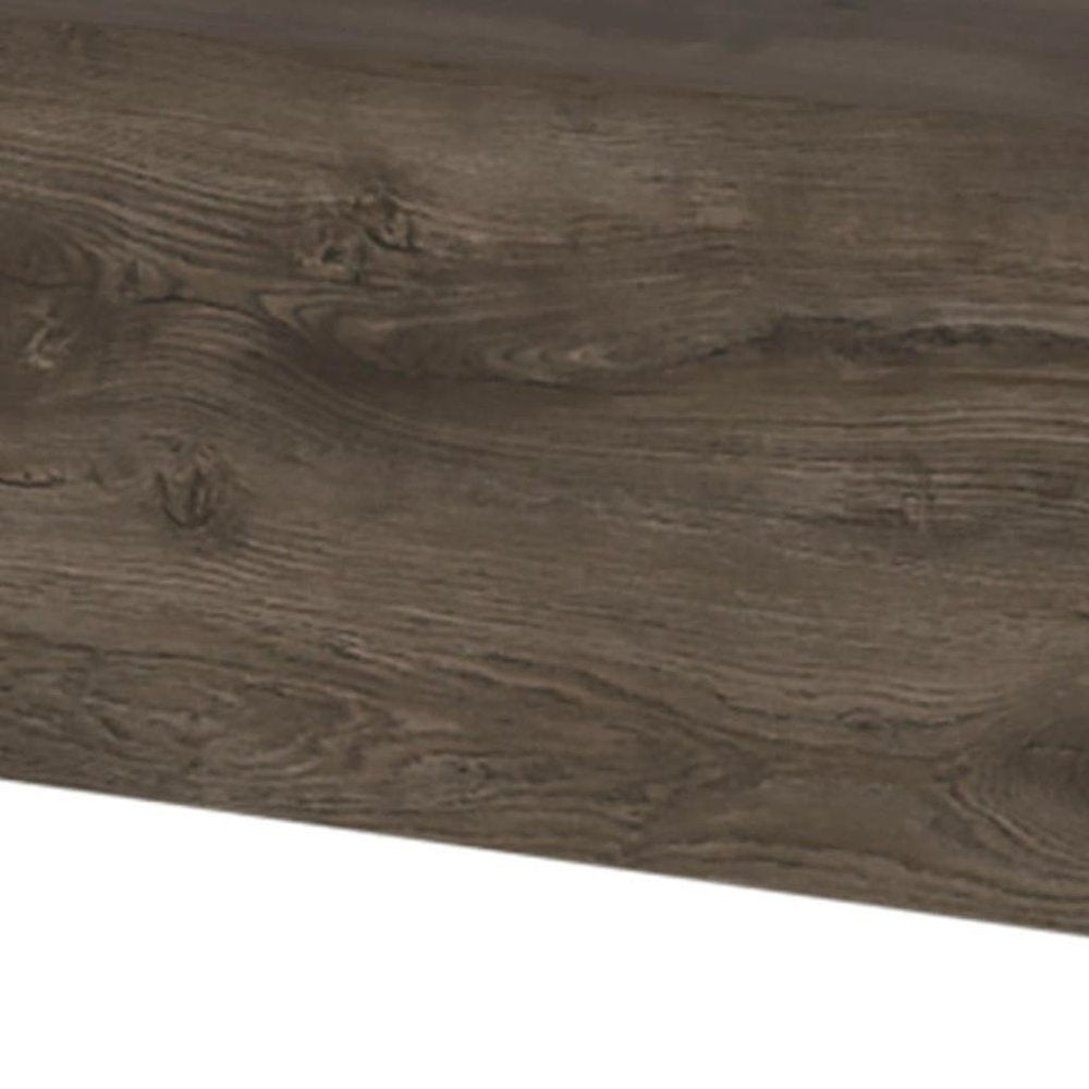 Brown Wood One Drawer Floating Nightstand - 16-inch