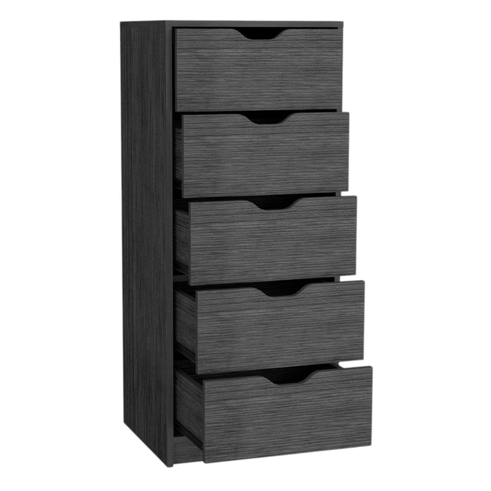 White Five Drawer Standard Chest - 18-inch