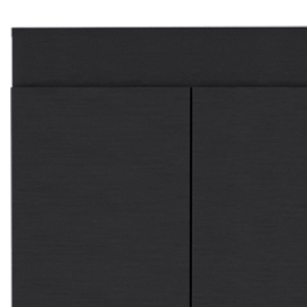 Black Wood Pantry or Storage Closet - 67-inch