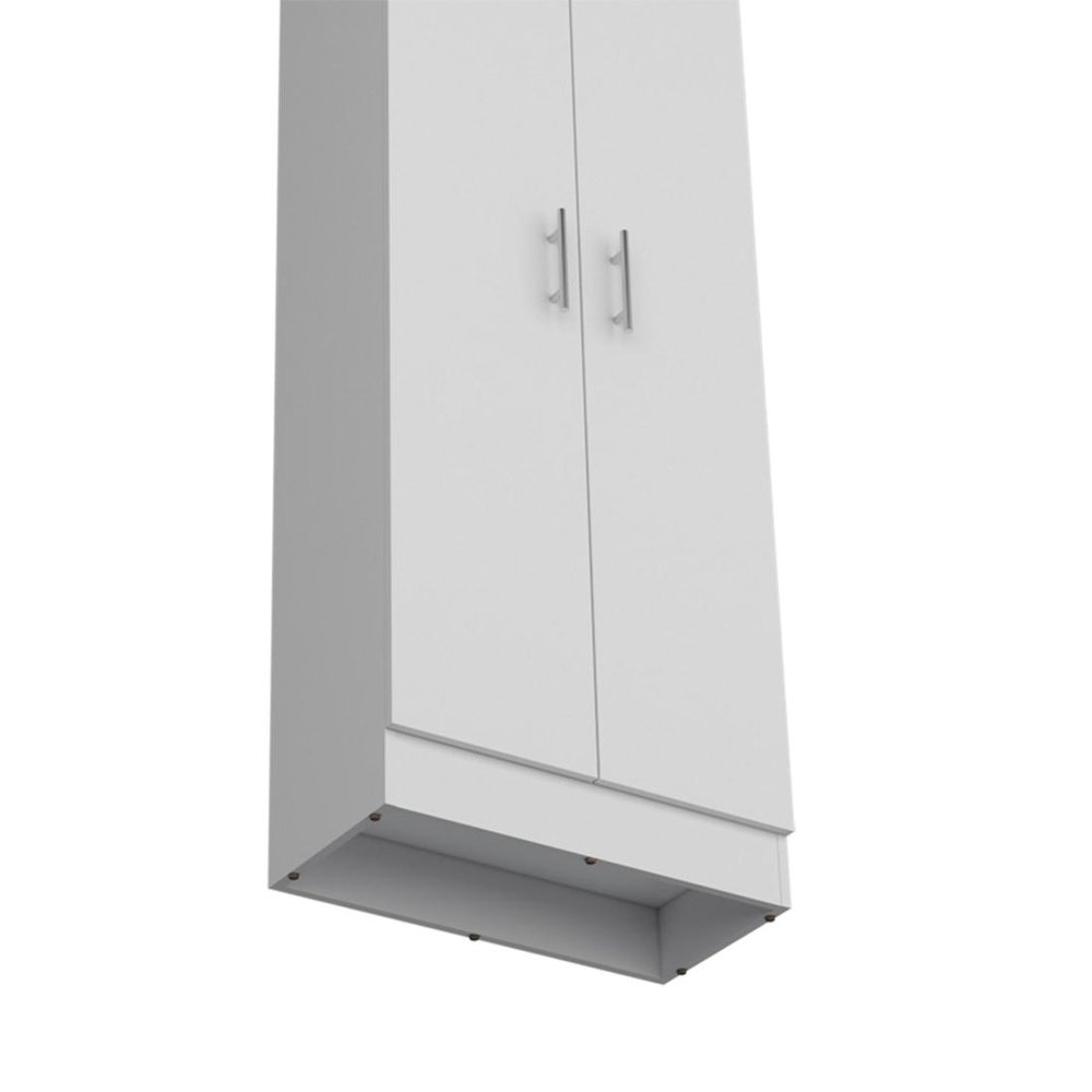White Wood Pantry or Storage Closet - 67-inch