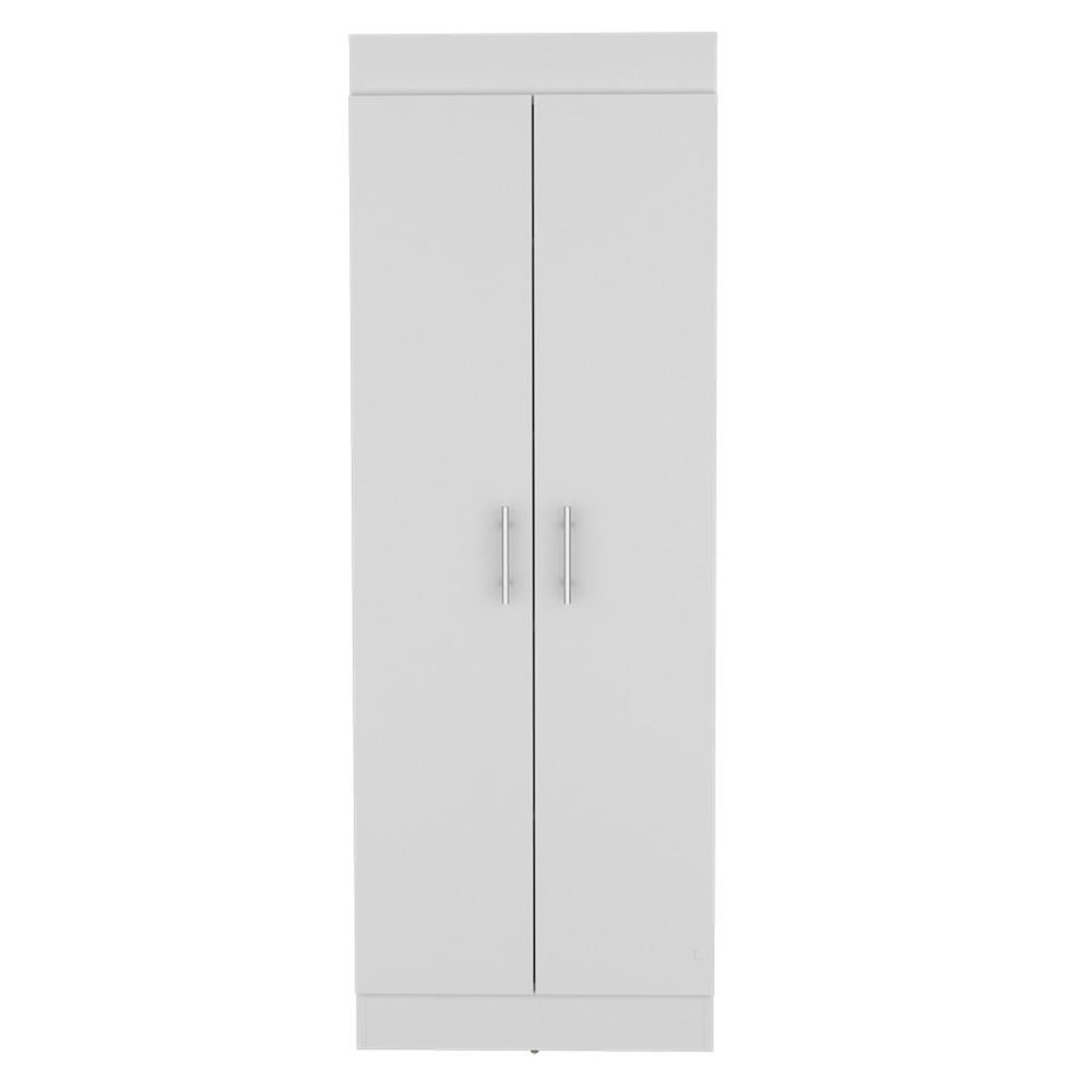 White Wood Pantry or Storage Closet - 67-inch