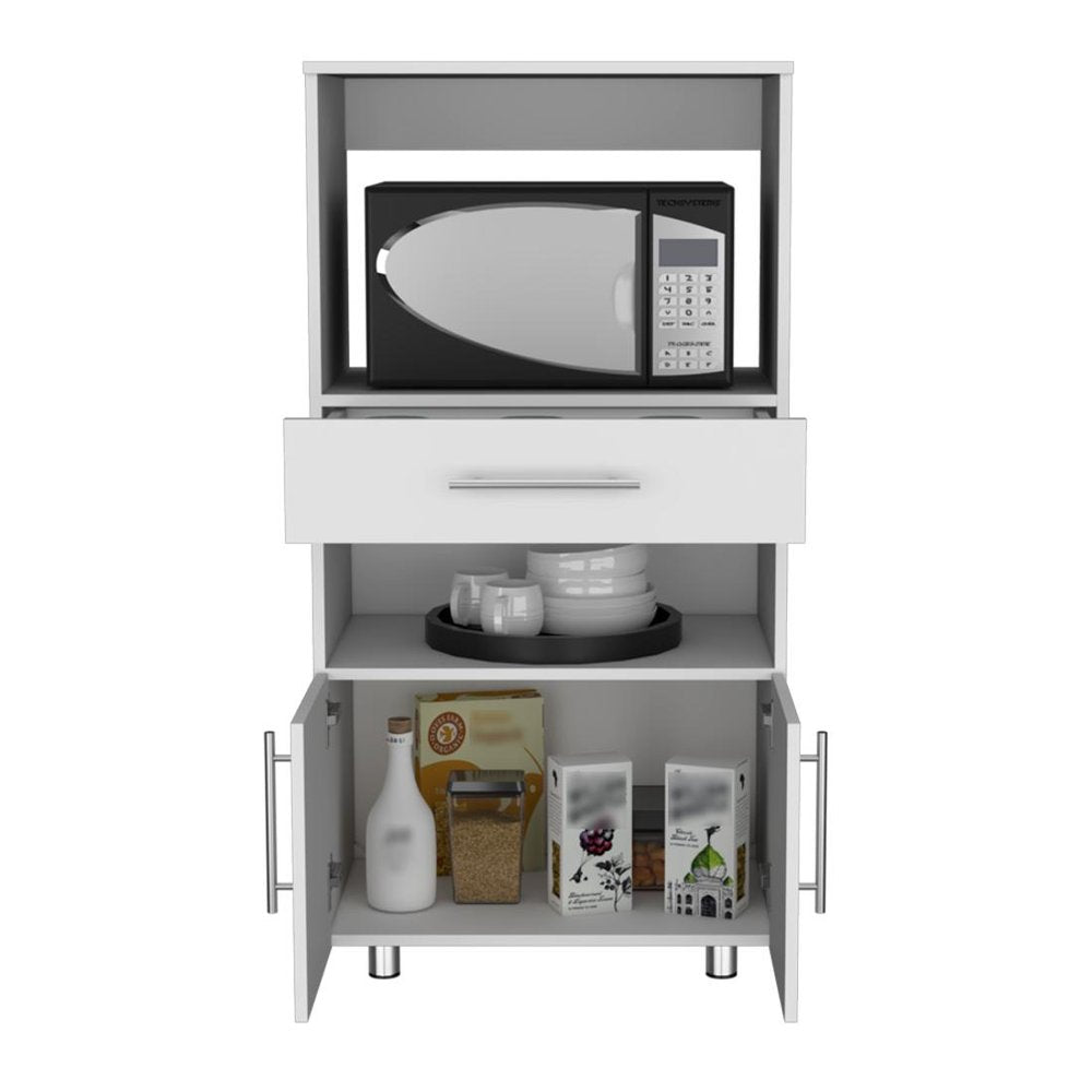 White Wood Pantry or Storage Closet - 48-inch