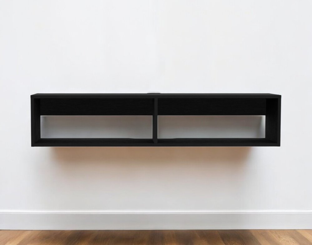 Black Floating Mount Entertainment Center - 48-inch