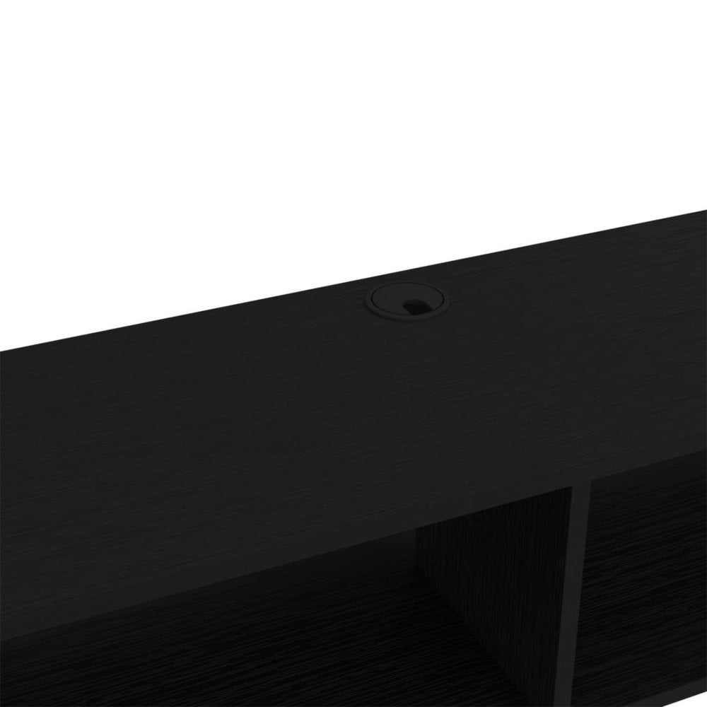 Black Floating Mount Entertainment Center - 48-inch
