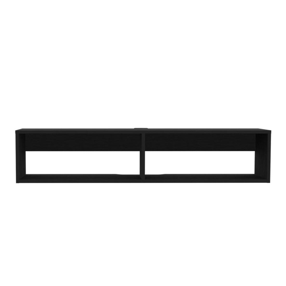 Black Floating Mount Entertainment Center - 48-inch