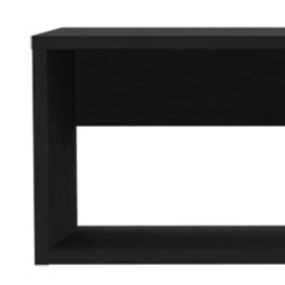 Black Floating Mount Entertainment Center - 48-inch