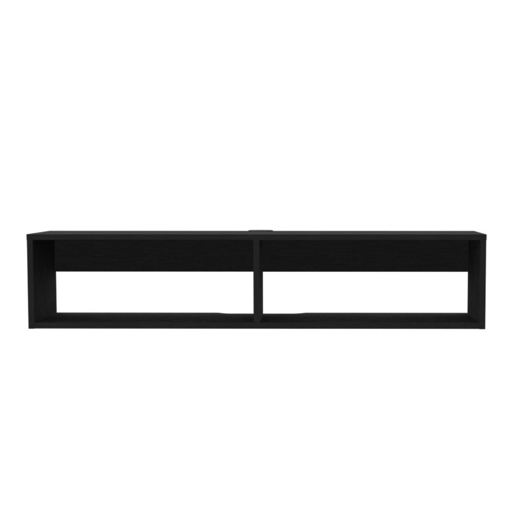 Black Floating Mount Entertainment Center - 48-inch