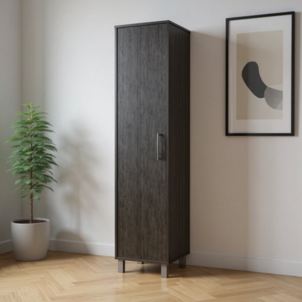 Gray Wood Pantry or Storage Closet - 71-inch