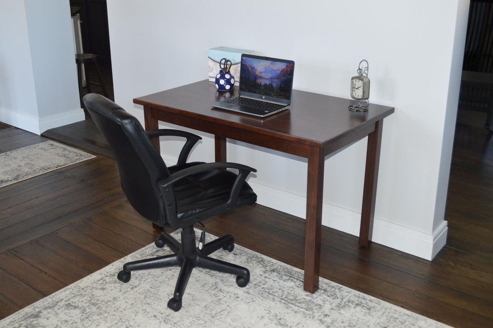 Raw Umber Solid Wood Dining Table - 48-inch