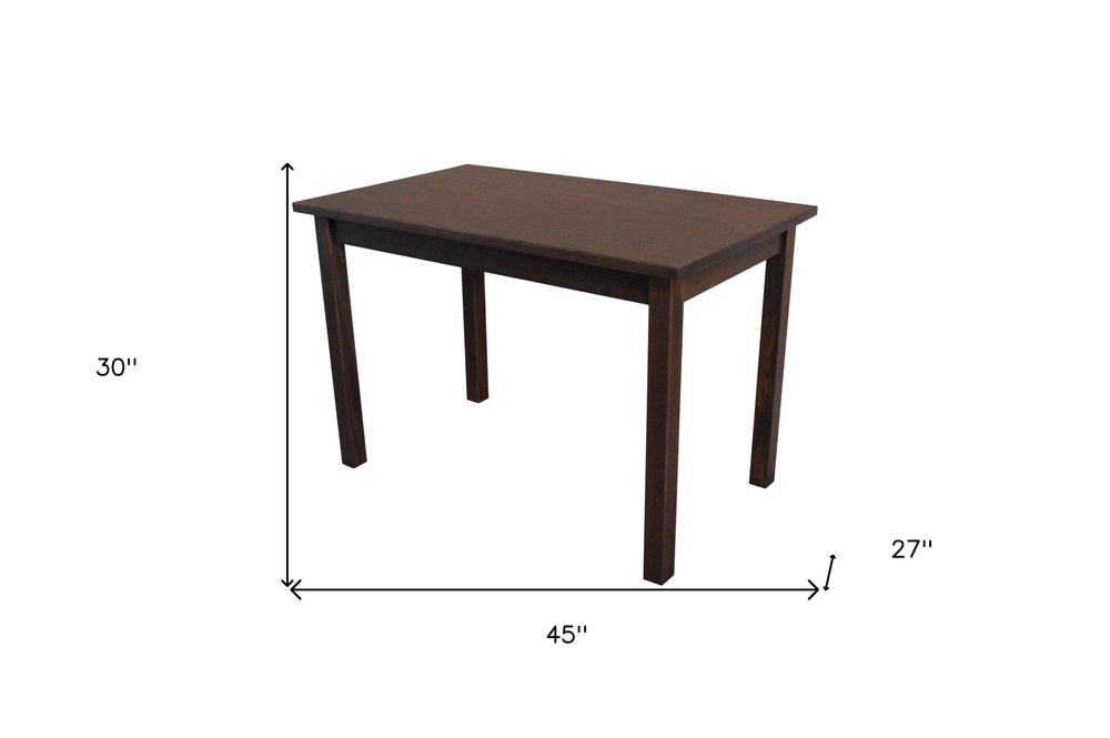 Raw Umber Solid Wood Dining Table - 48-inch