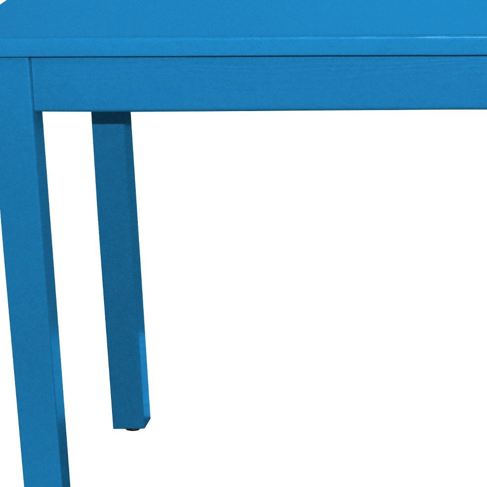 Caribbean Blue Solid Wood Dining Table - 48-inch