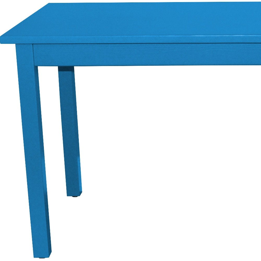 Caribbean Blue Solid Wood Dining Table - 48-inch