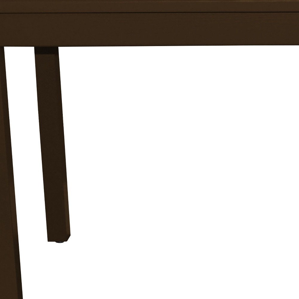 Coffee Solid Wood Dining Table - 48-inch