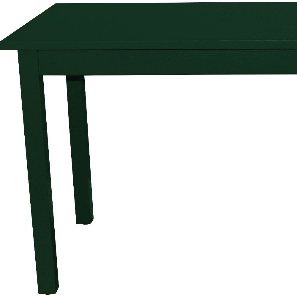 Dark Green Solid Wood Dining Table - 48-inch