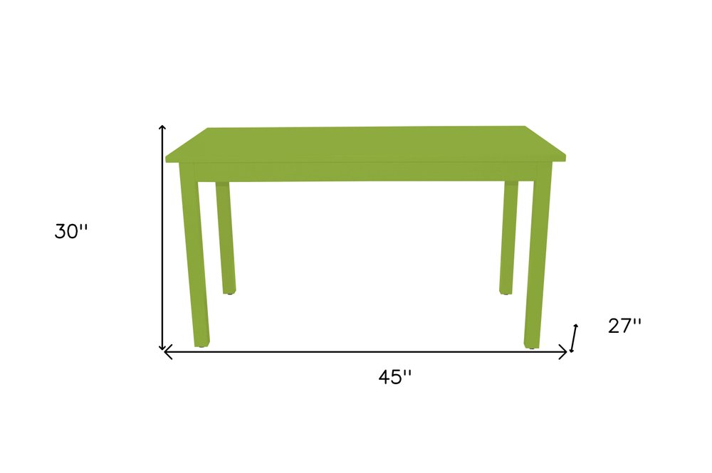 Chartreuse Solid Wood Dining Table - 48-inch