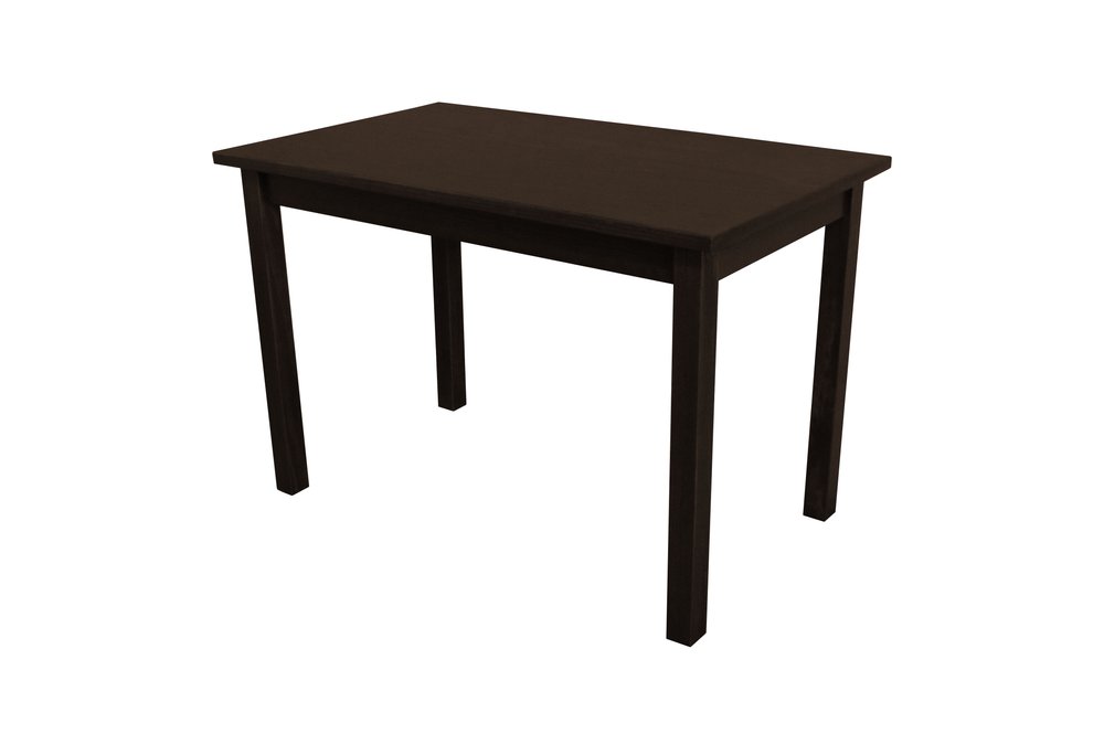 Dark Brown Solid Wood Dining Table - 48-inch