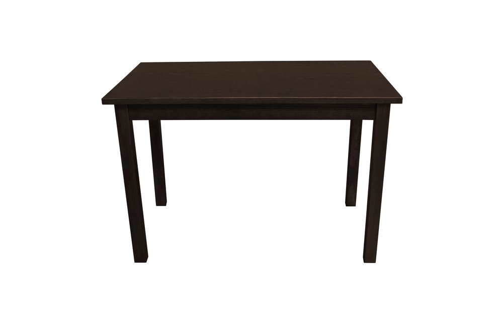 Dark Brown Solid Wood Dining Table - 48-inch