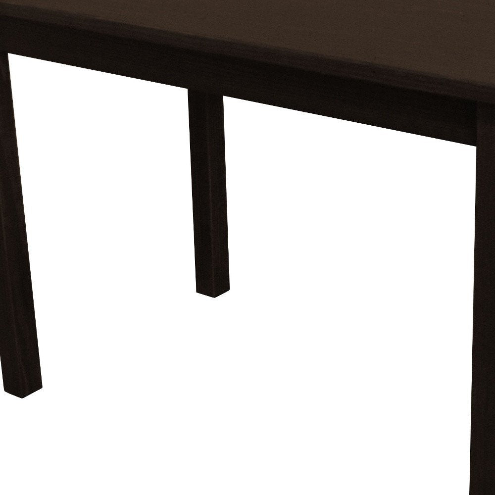 Dark Brown Solid Wood Dining Table - 48-inch