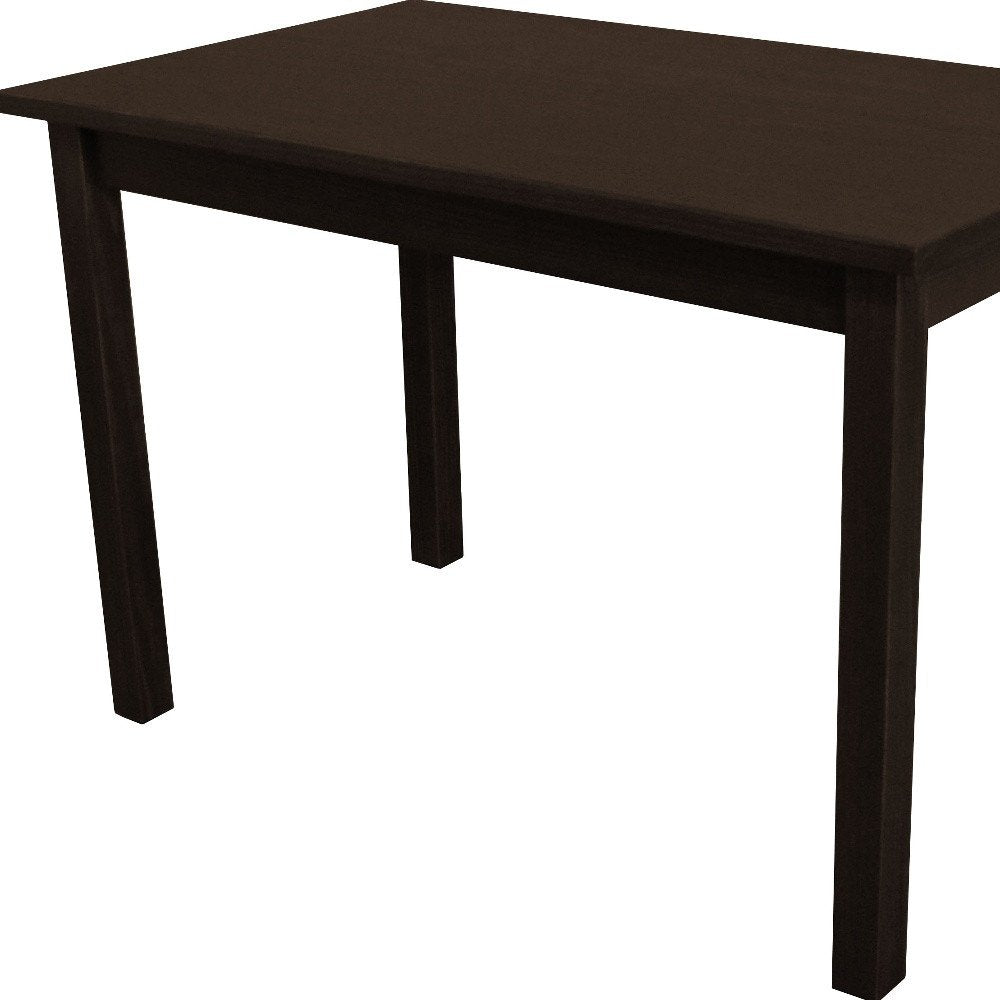 Dark Brown Solid Wood Dining Table - 48-inch