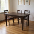 Dark Brown Solid Wood Dining Table - 48-inch