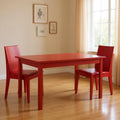 Fire Engine Red Solid Wood Dining Table - 48-inch