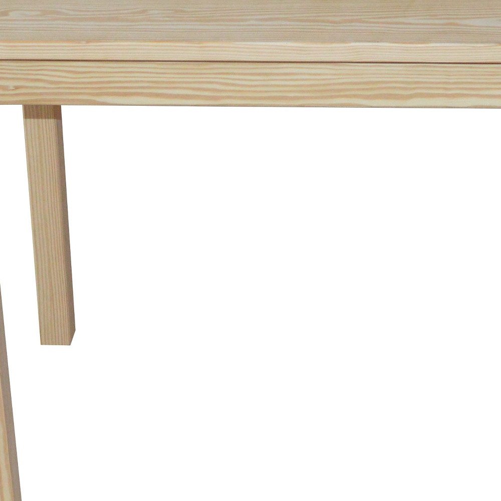 Natural Solid Wood Dining Table - 48-inch